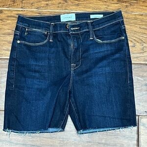 Frame le high skinny denim shorts